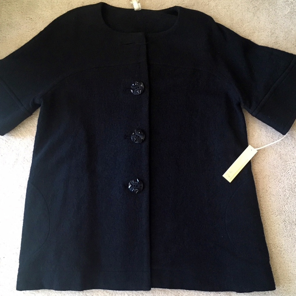 Uncle Frank brand Black coat jacket--SMALL